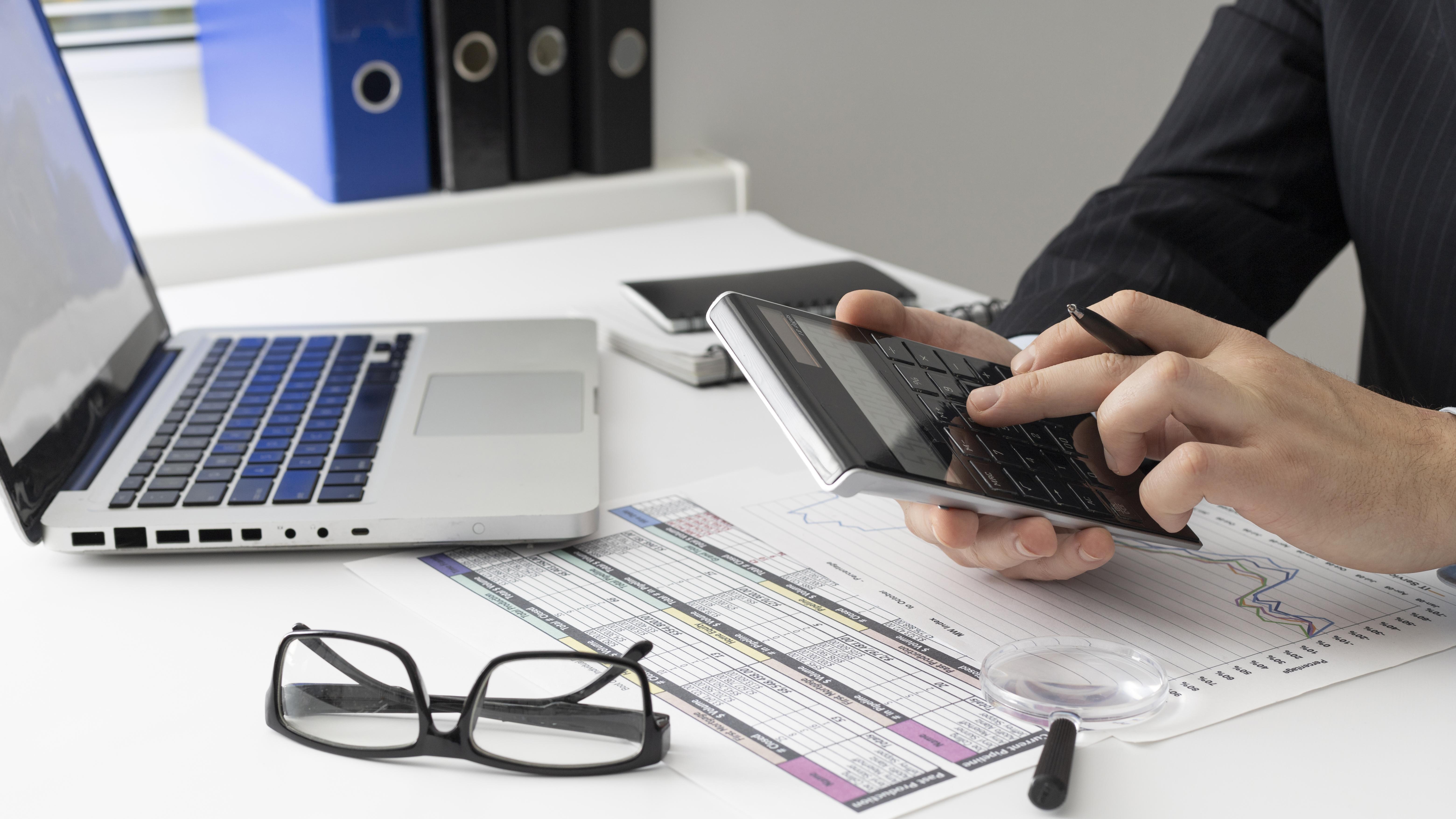 Professional data analysis workspace